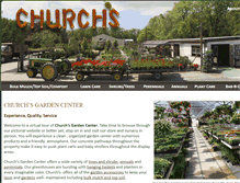 Tablet Screenshot of churchsgardencenter.com